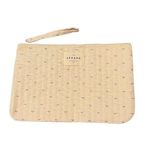 Sezane quilted cotton pouch. NWOT